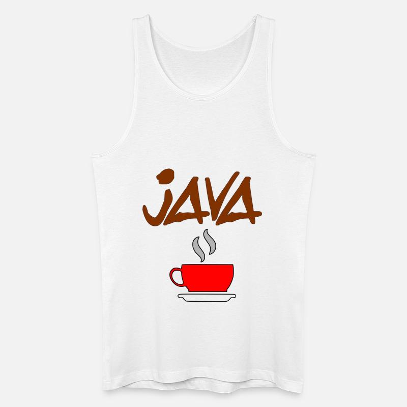 java kaffee - Männer Bio Tank Top - Weiß