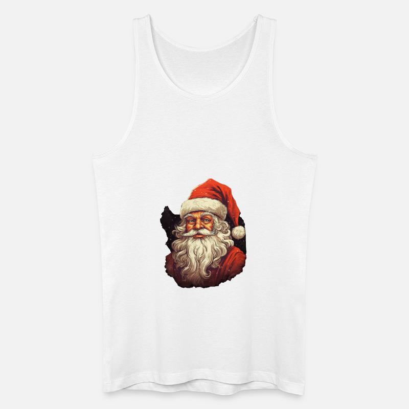 Weihnachtsmann - Männer Bio Tank Top - Weiß