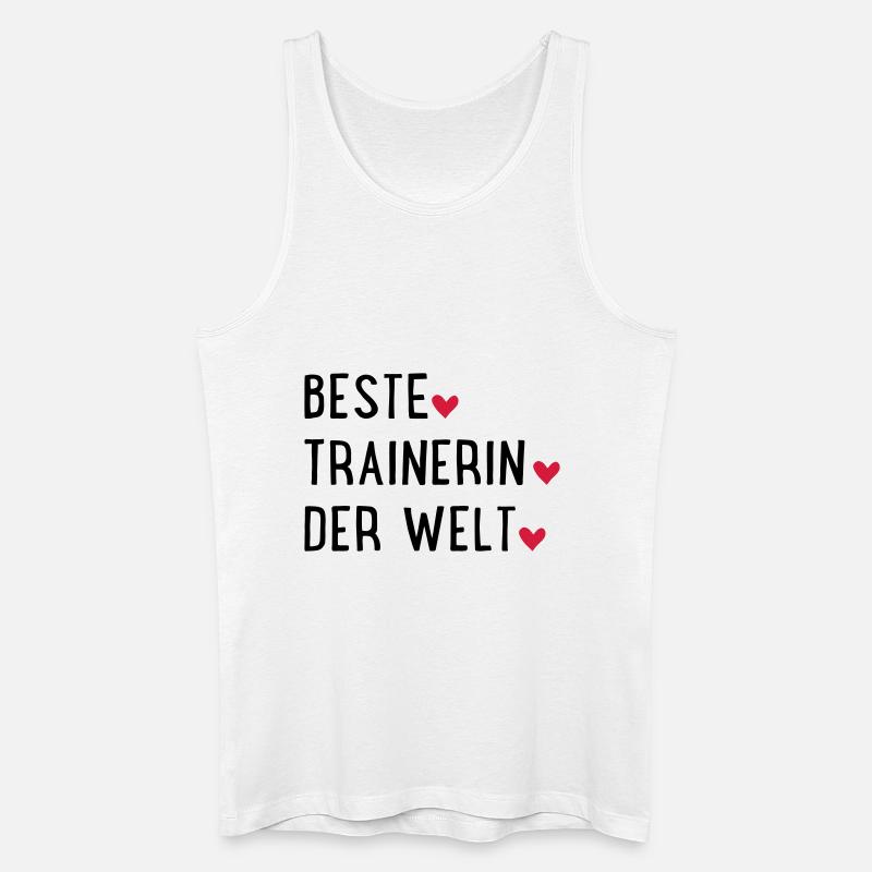 beste trainerin - Männer Bio Tank Top - Weiß