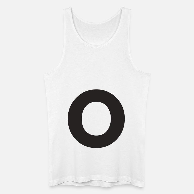 O - Männer Bio Tank Top - Weiß