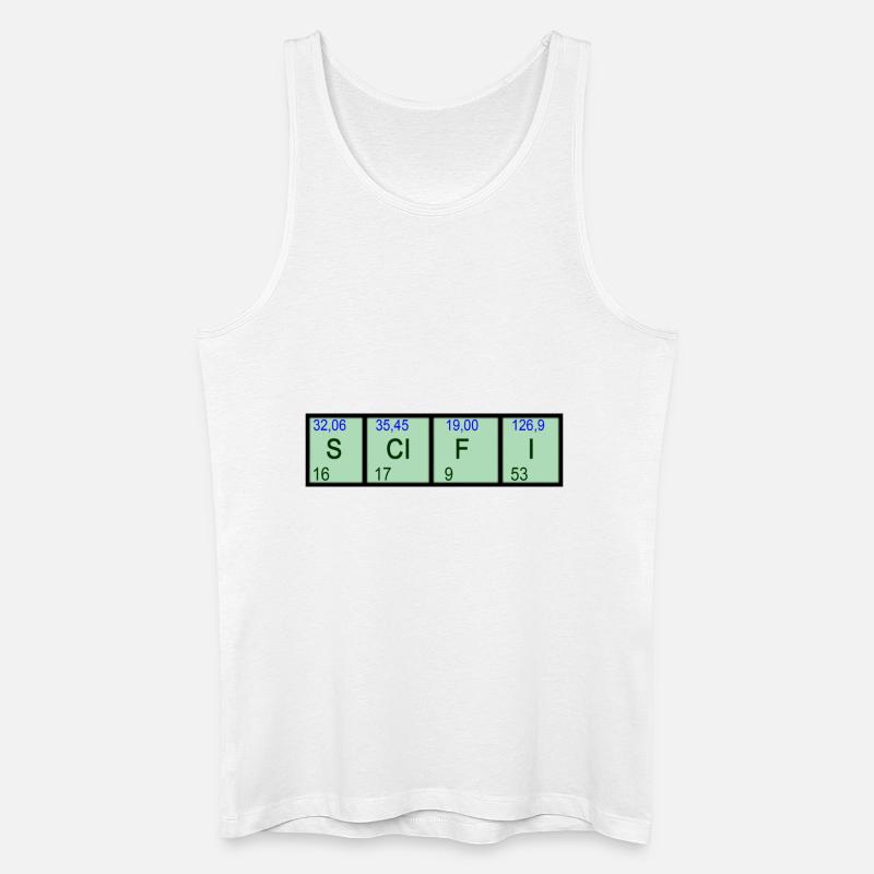 SCIFI Elemente - Männer Bio Tank Top - Weiß