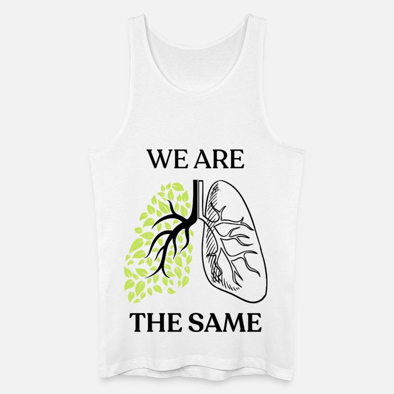 Wir sind gleich - Männer Bio Tank Top - Weiß