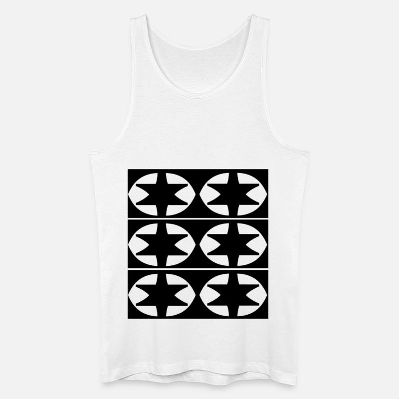 Cluster - Männer Bio Tank Top - Weiß