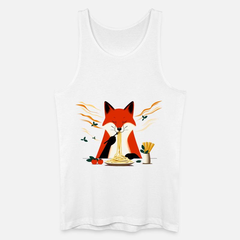 Pasta Fuchs - Männer Bio Tank Top - Weiß