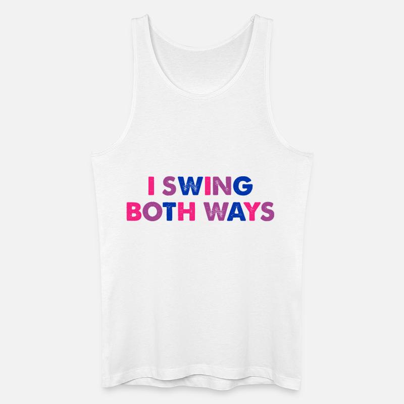 I Swing Both Ways - Männer Bio Tank Top - Weiß