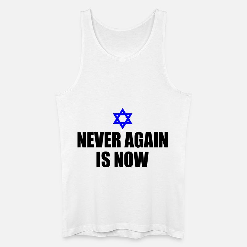 Never again is now - Männer Bio Tank Top - Weiß
