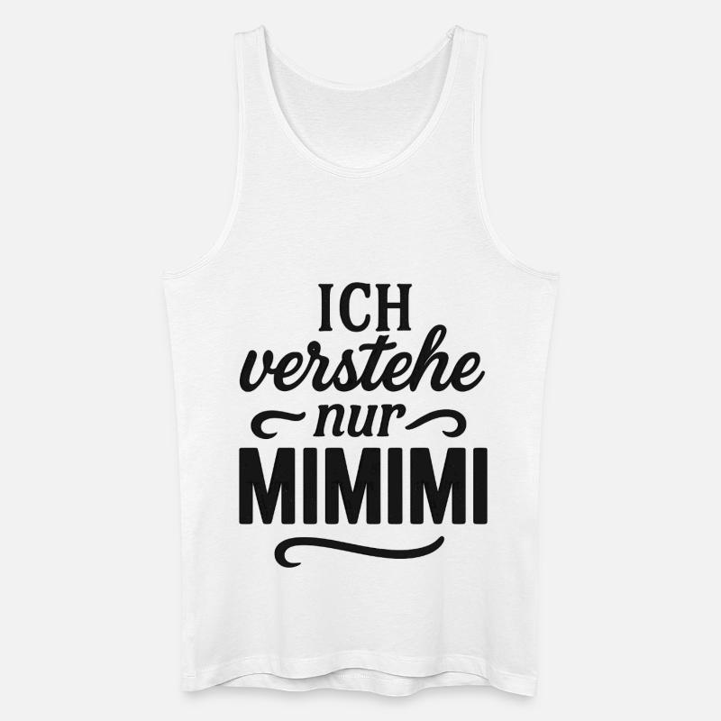 Mimimi Saying Funny Office - Men’s Organic Tank Top - white
