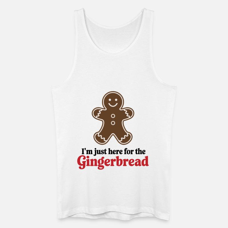 Gingerbread Lebkuchenmann Lebkuchen Weihnachten - Männer Bio Tank Top - Weiß