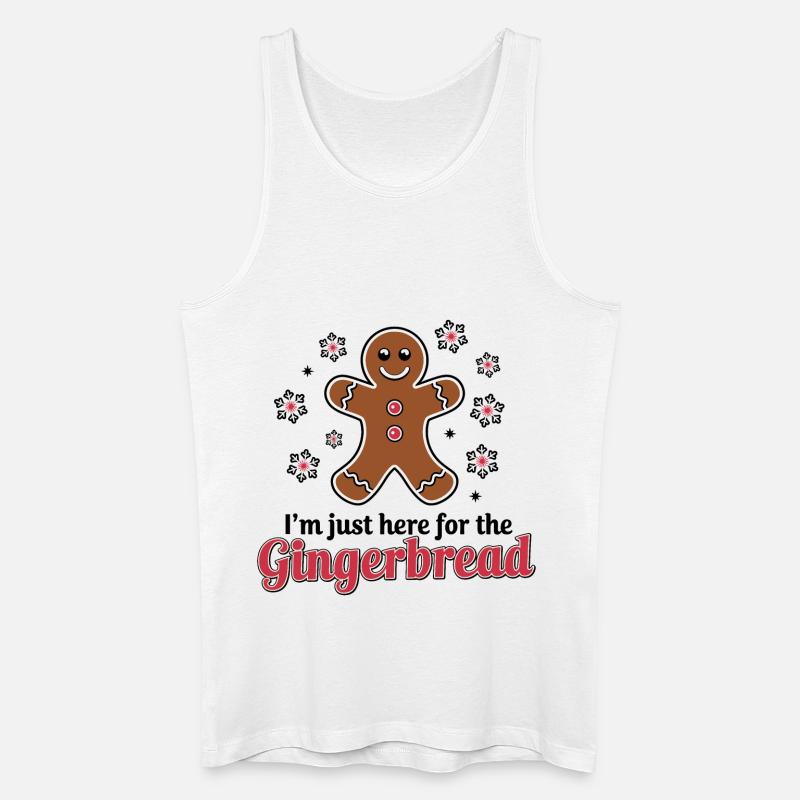 Gingerbread Lebkuchenmann Weihnachten - Männer Bio Tank Top - Weiß