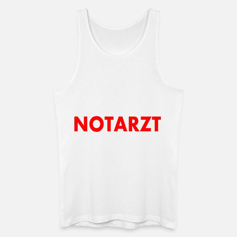 Notarzt - Männer Bio Tank Top - Weiß