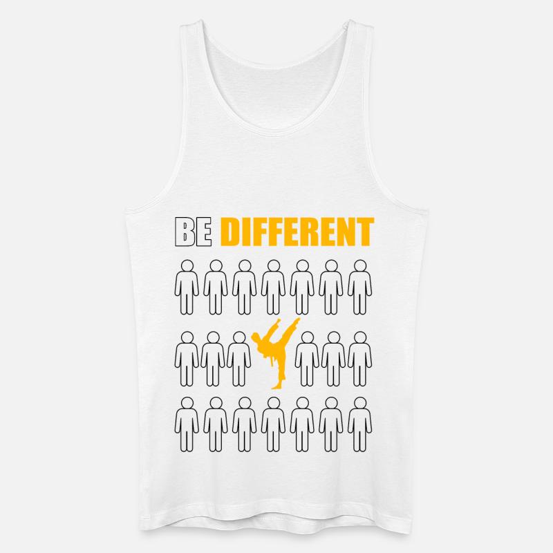 Karate sei anders - Männer Bio Tank Top - Weiß