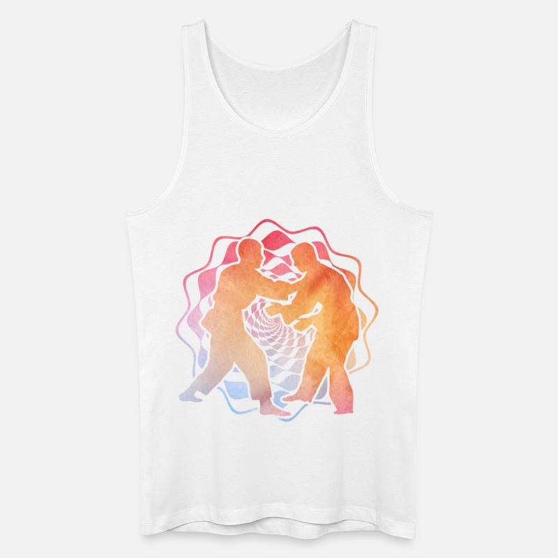 Judo - Männer Bio Tank Top - Weiß