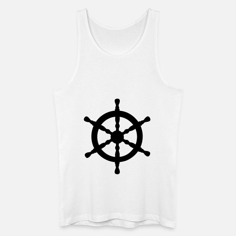 Wasser Rad - Männer Bio Tank Top - Weiß