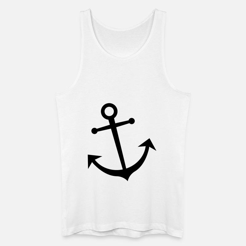 Anker - Segeln - Männer Bio Tank Top - Weiß