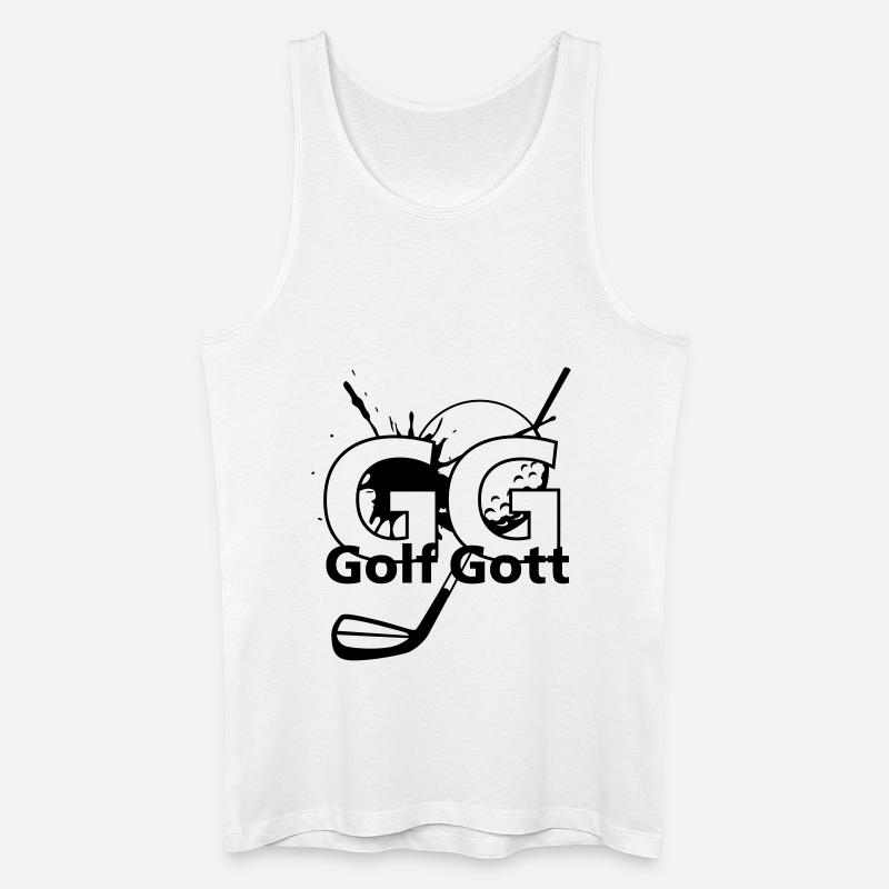 GolfGott - Männer Bio Tank Top - Weiß