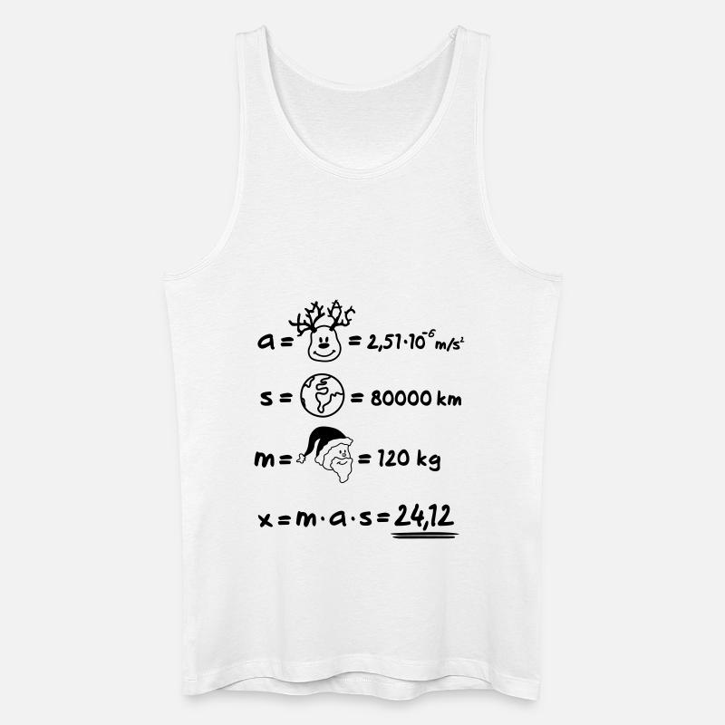 XMAS Formular - Männer Bio Tank Top - Weiß