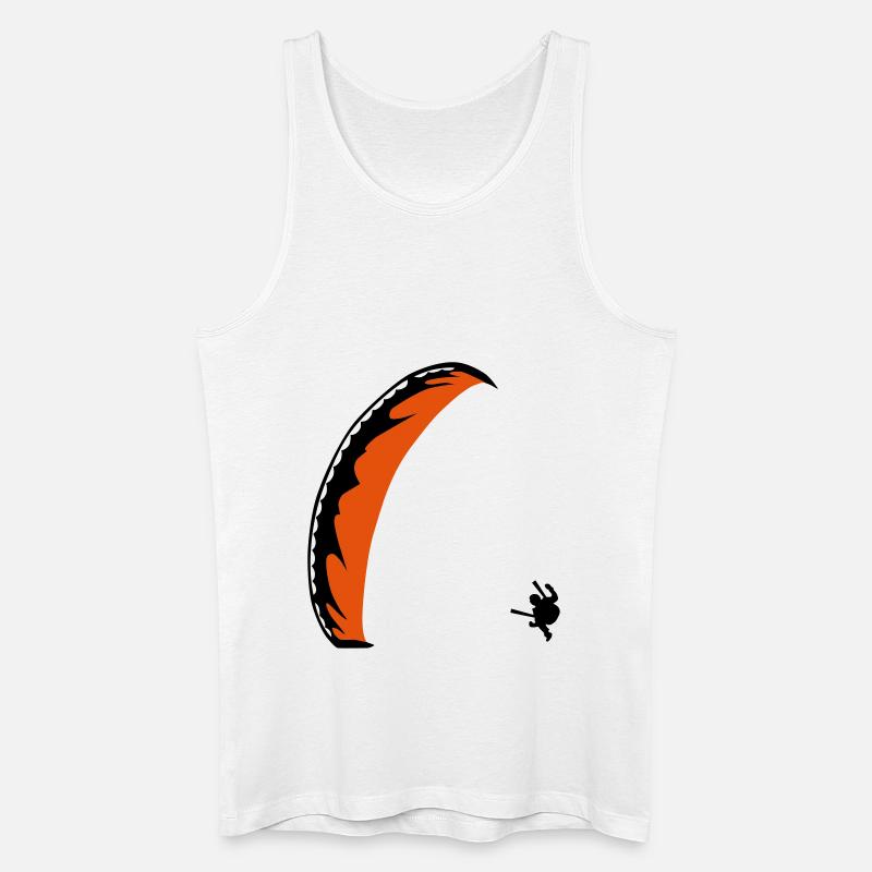 Gleitschirm Bodenspirale - Männer Bio Tank Top - Weiß