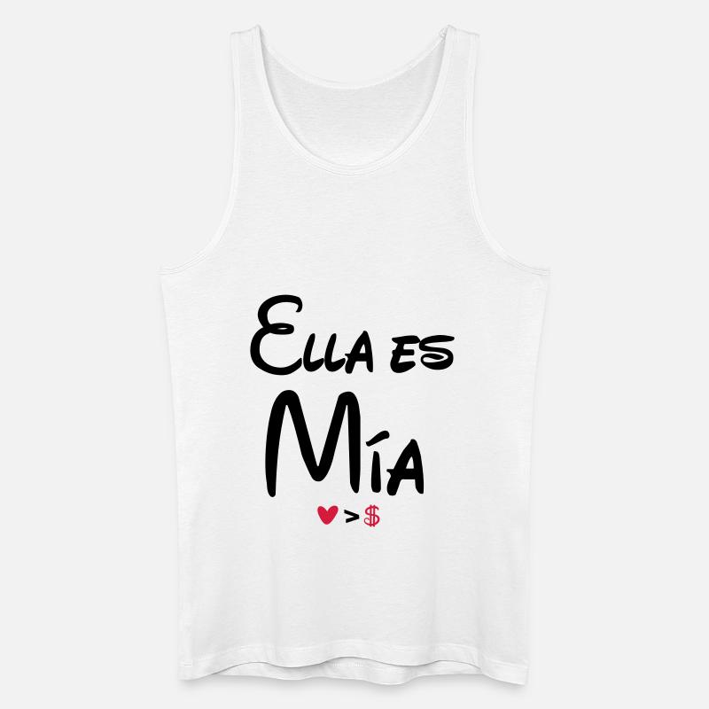 ella_es_mia - Männer Bio Tank Top - Weiß