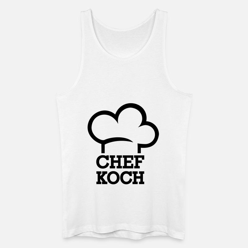 Chefkoch - Männer Bio Tank Top - Weiß