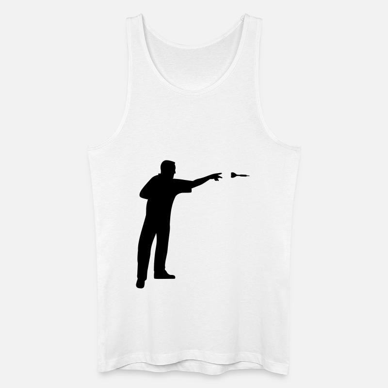 Darts - Männer Bio Tank Top - Weiß