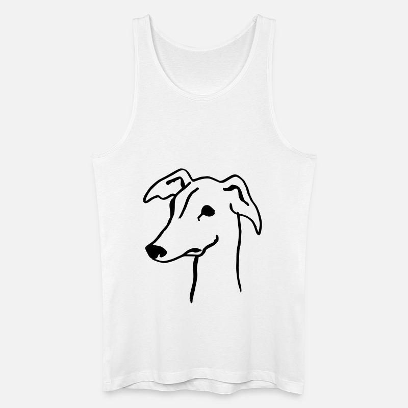 Windhund - Männer Bio Tank Top - Weiß