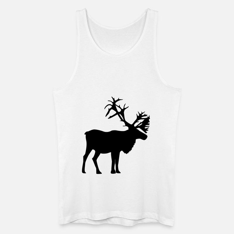 Karibus - Männer Bio Tank Top - Weiß