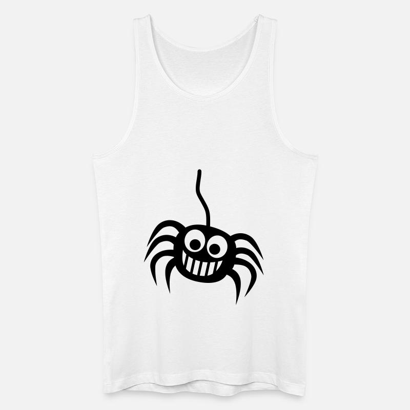 Spinne - Männer Bio Tank Top - Weiß