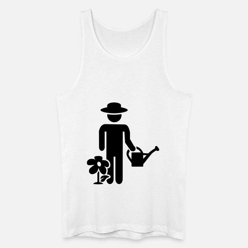 Gärtner - Männer Bio Tank Top - Weiß