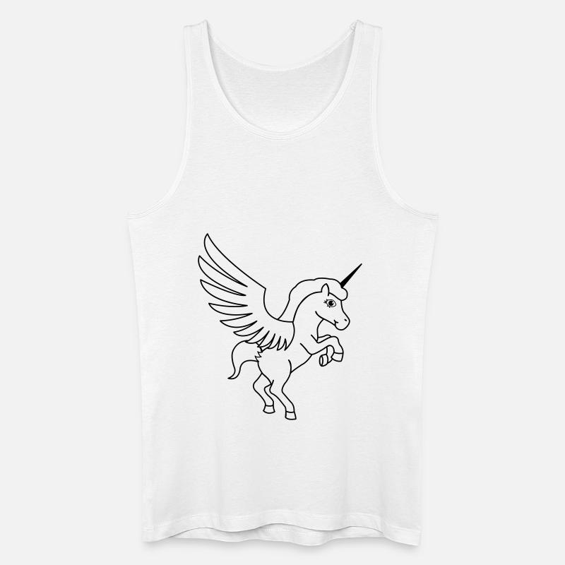 einhorn_maerchen_01 - Débardeur bio Homme - blanc