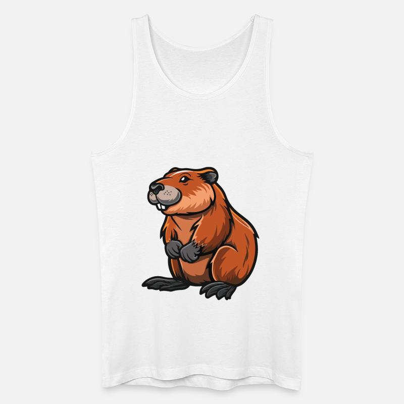 hamster comic - Männer Bio Tank Top - Weiß