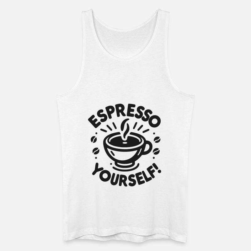 Espresso selber machen! - Männer Bio Tank Top - Weiß