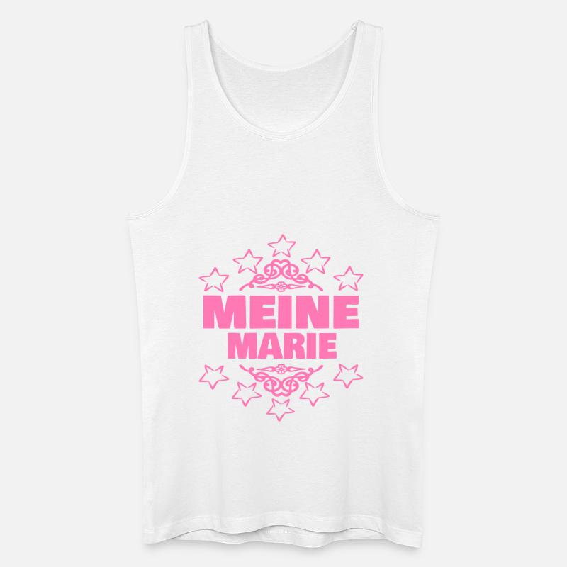 Marie - Männer Bio Tank Top - Weiß