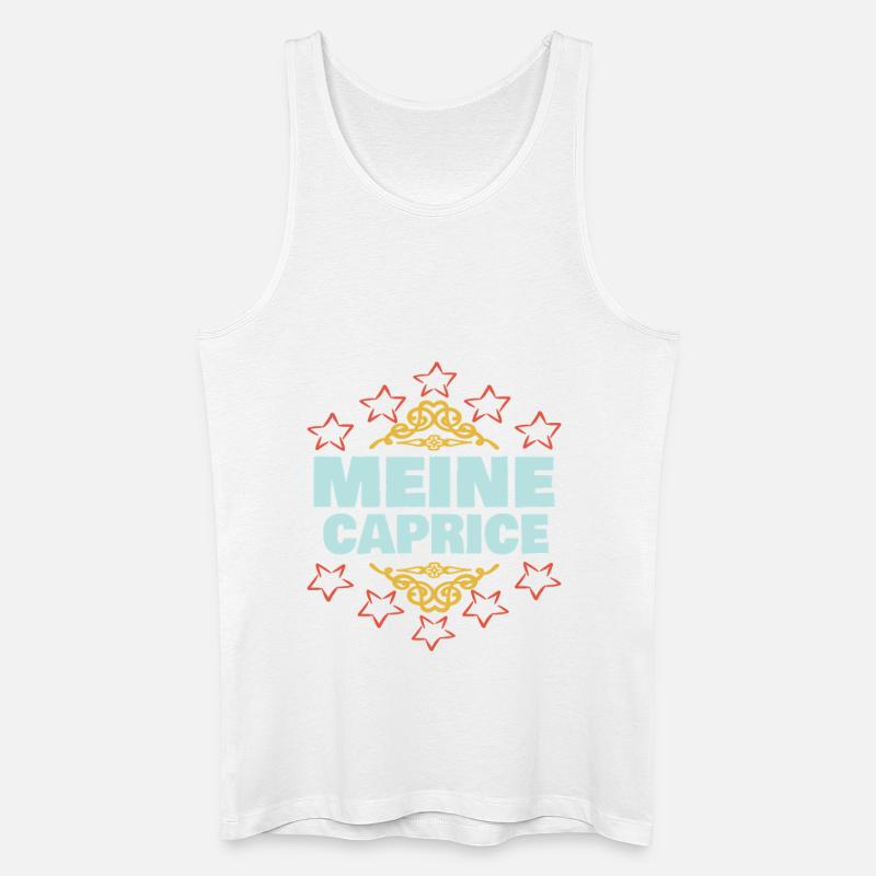 Caprice als Mädchen - Männer Bio Tank Top - Weiß