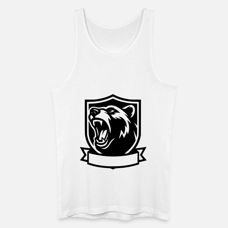 Unser Bär - Männer Bio Tank Top - Weiß