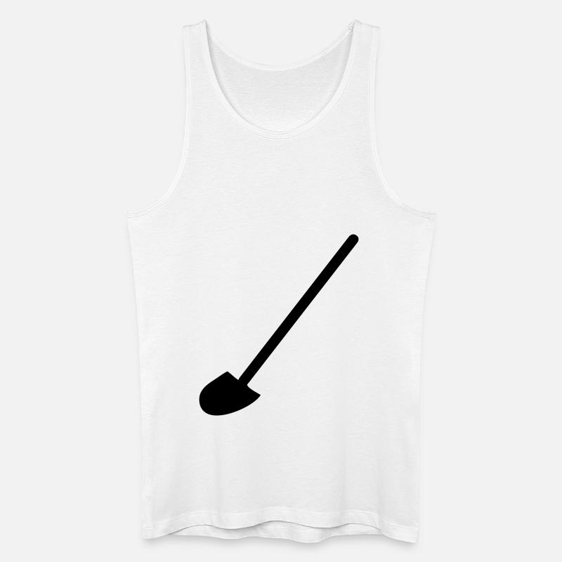 Schaufel - Männer Bio Tank Top - Weiß