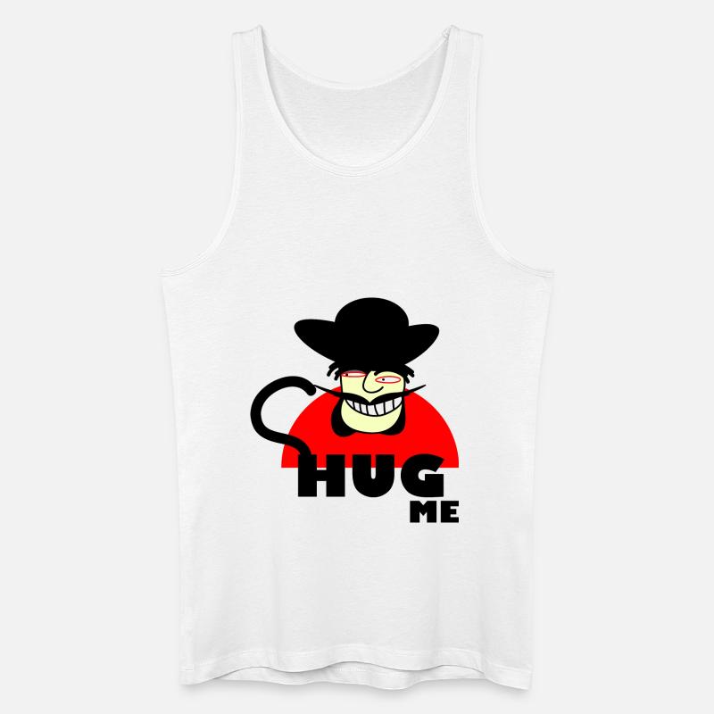 Mr. Hug - Männer Bio Tank Top - Weiß