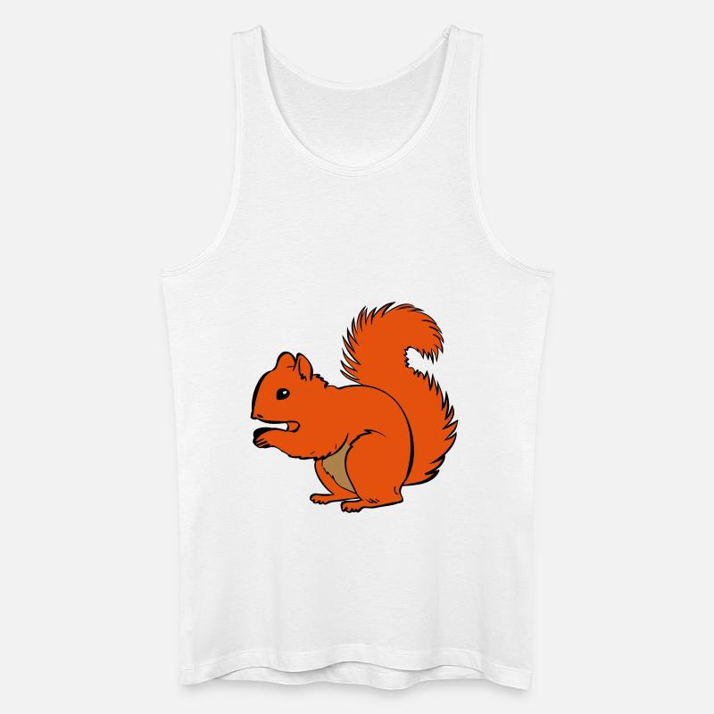 Eichhörnchen - Männer Bio Tank Top - Weiß