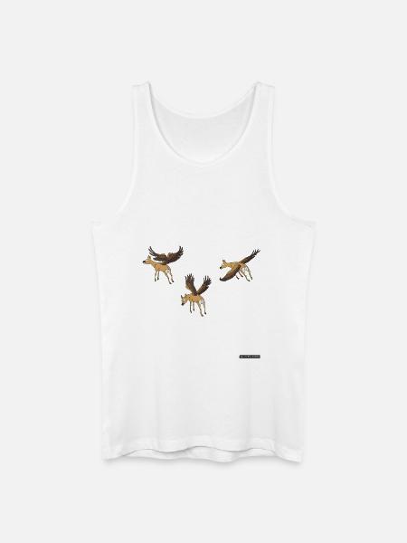 Flying deer - Men’s Organic Tank Top - white