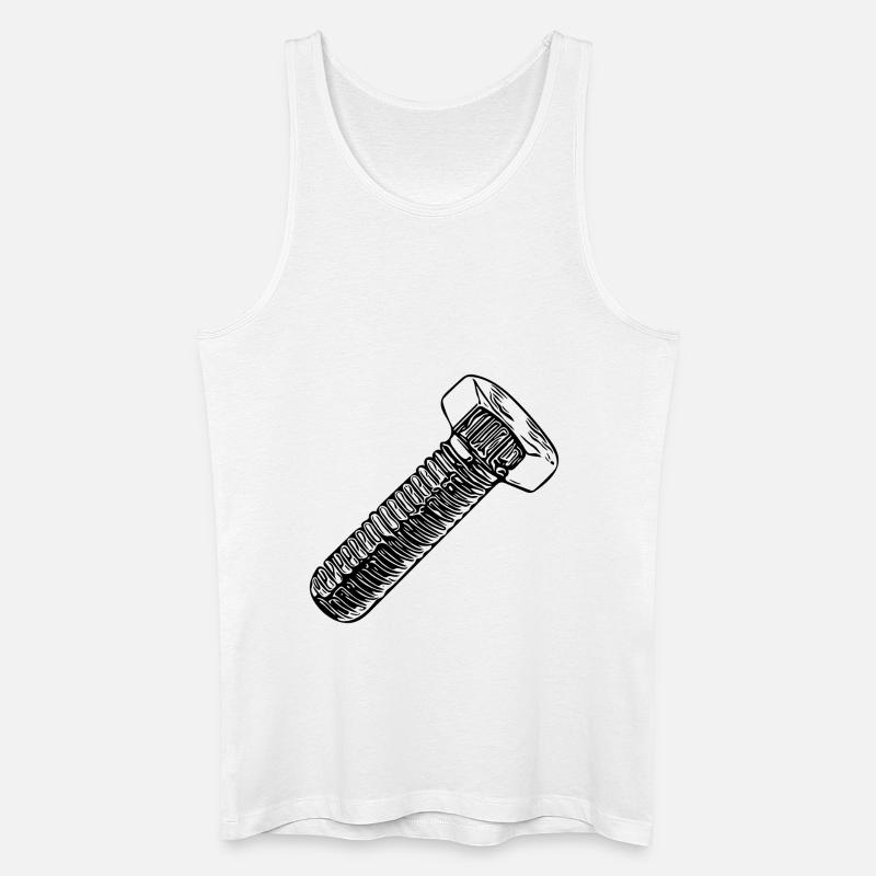Werkstattschrauber Schraube Ersatzteil - Männer Bio Tank Top - Weiß