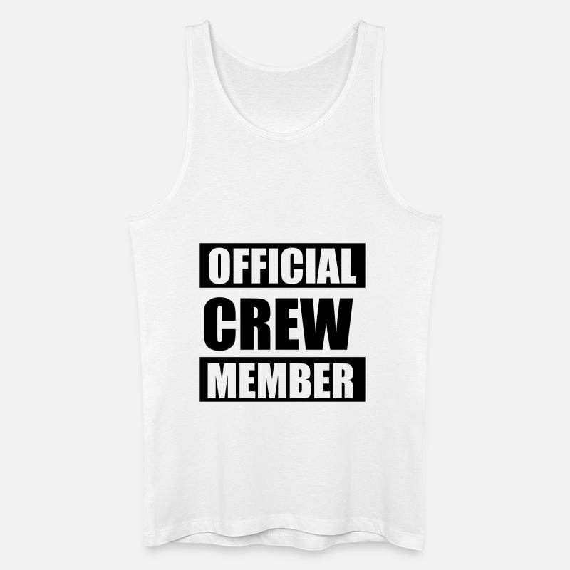 Official crew member - Männer Bio Tank Top - Weiß