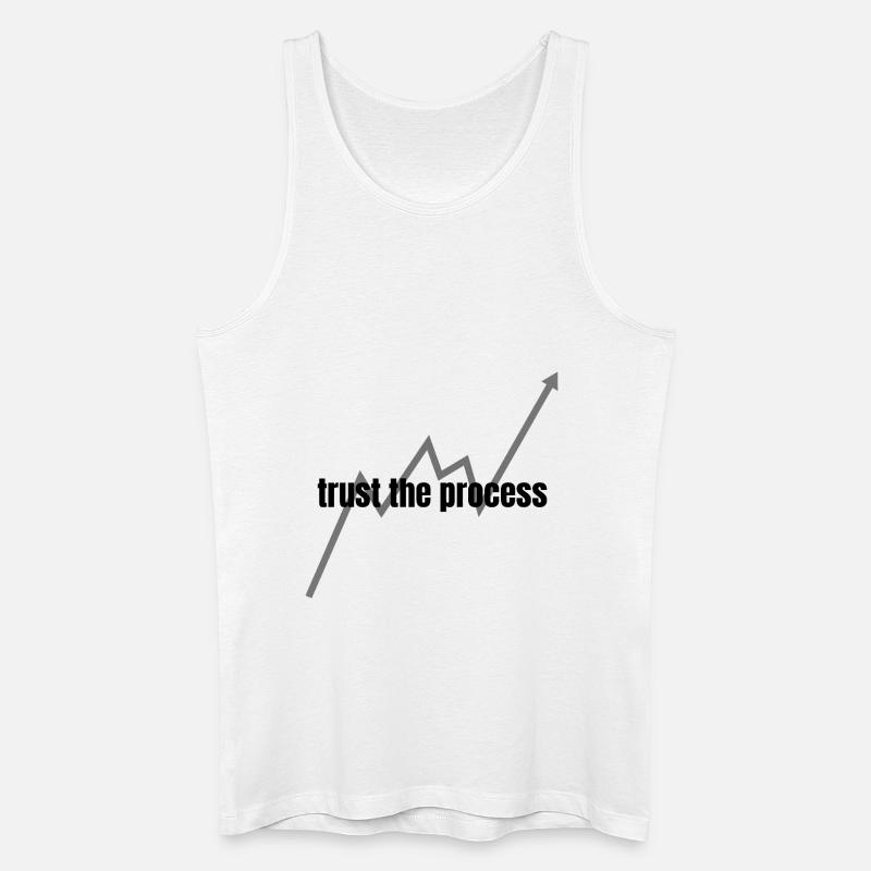 trust the process - Männer Bio Tank Top - Weiß