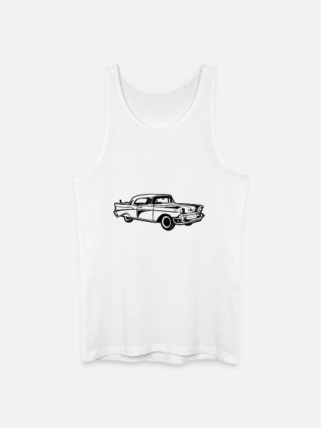 Chevy Bel Air / Oldtimer 01_black - Men’s Organic Tank Top - white