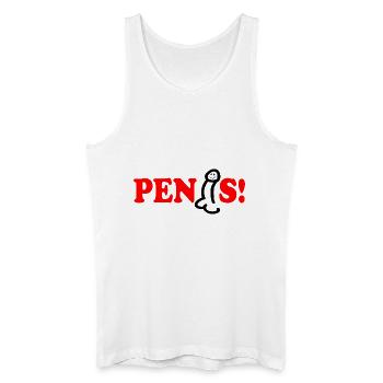 Penis - Men’s Organic Tank Top - white - Front