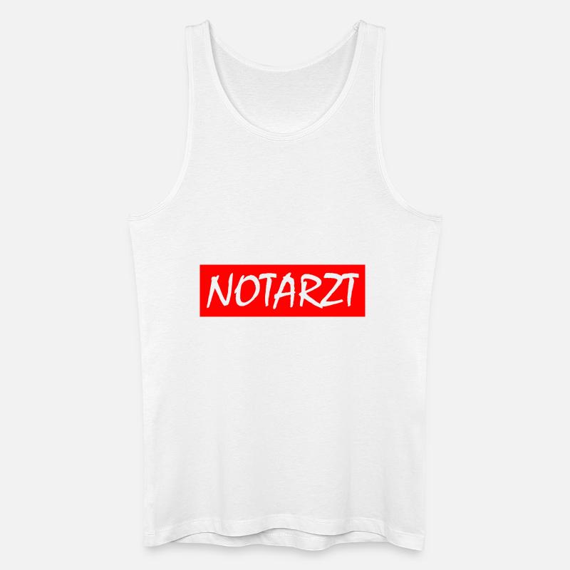 Notarzt - Männer Bio Tank Top - Weiß
