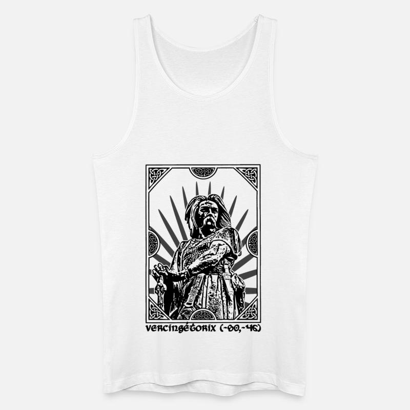 Vercingetorix - Männer Bio Tank Top - Weiß