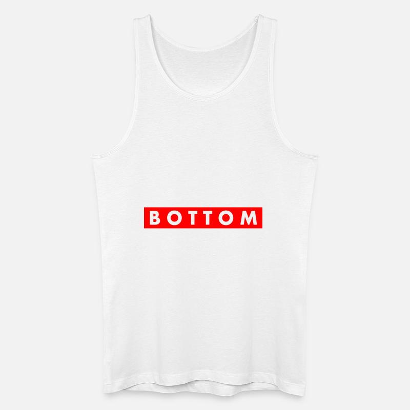 Bottom - Männer Bio Tank Top - Weiß
