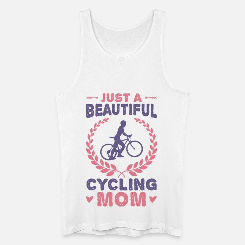 Radfahrer Mama - Männer Bio Tank Top - Weiß