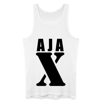 Ajax – First Name Design | Minimal Typography - Männer Bio Tank Top - Weiß - Vorne