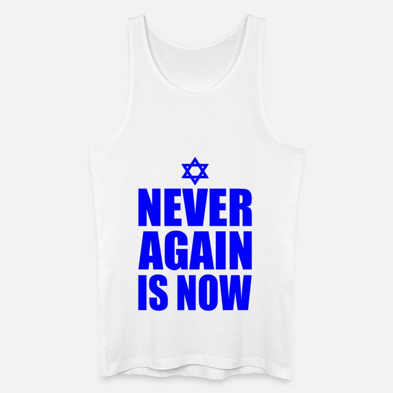 Never again is now - Männer Bio Tank Top - Weiß