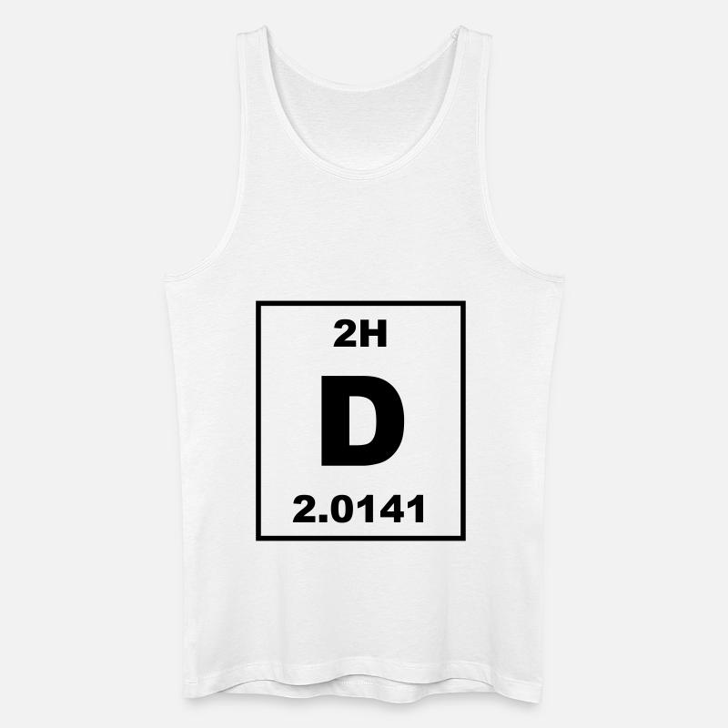 D (deuterium) - psml - Männer Bio Tank Top - Weiß